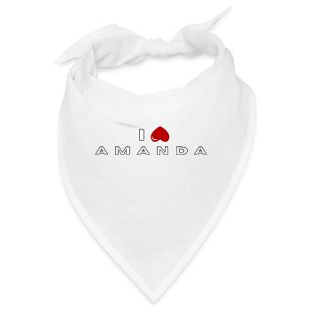 Ich hasse Amanda - Bandana - Weiß - Vorne