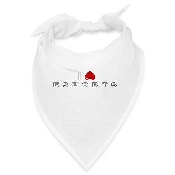 Ich hasse Esports - Bandana - Weiß - Vorne