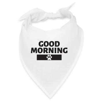 Good Morning Paw - Bandana - Weiß - Vorne
