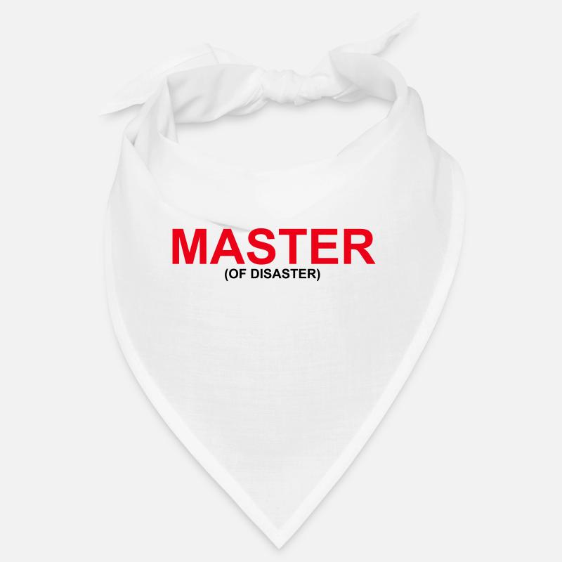 Funny "MASTER OF DISASTER" design Bandana