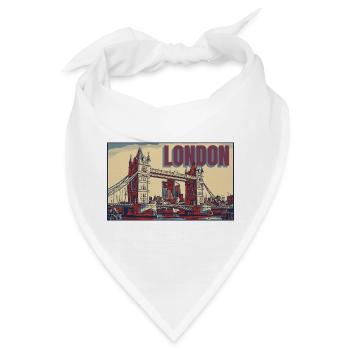London Tower bridge skyline - Bandana - Weiß - Vorne