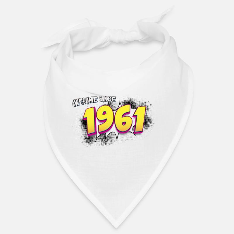 Rétro 62e anniversaire dans le style de bande dessinée Pop Art Bandana