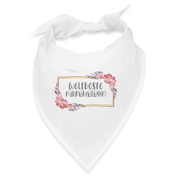 Mikrobiologin Ärztin Doktorin Beruf Geschenk - Bandana - Weiß - Vorne