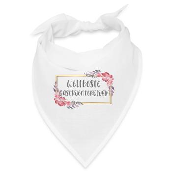 Gastroenterologin Ärztin Doktorin Beruf Geschenk - Bandana - Weiß - Vorne