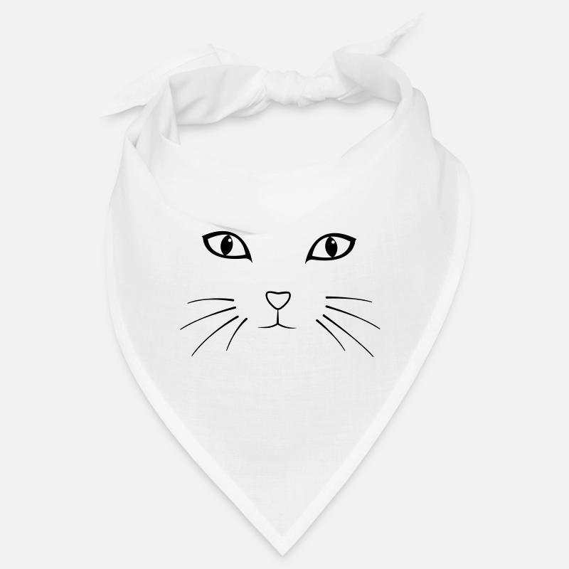 Chat - Bandana - blanc