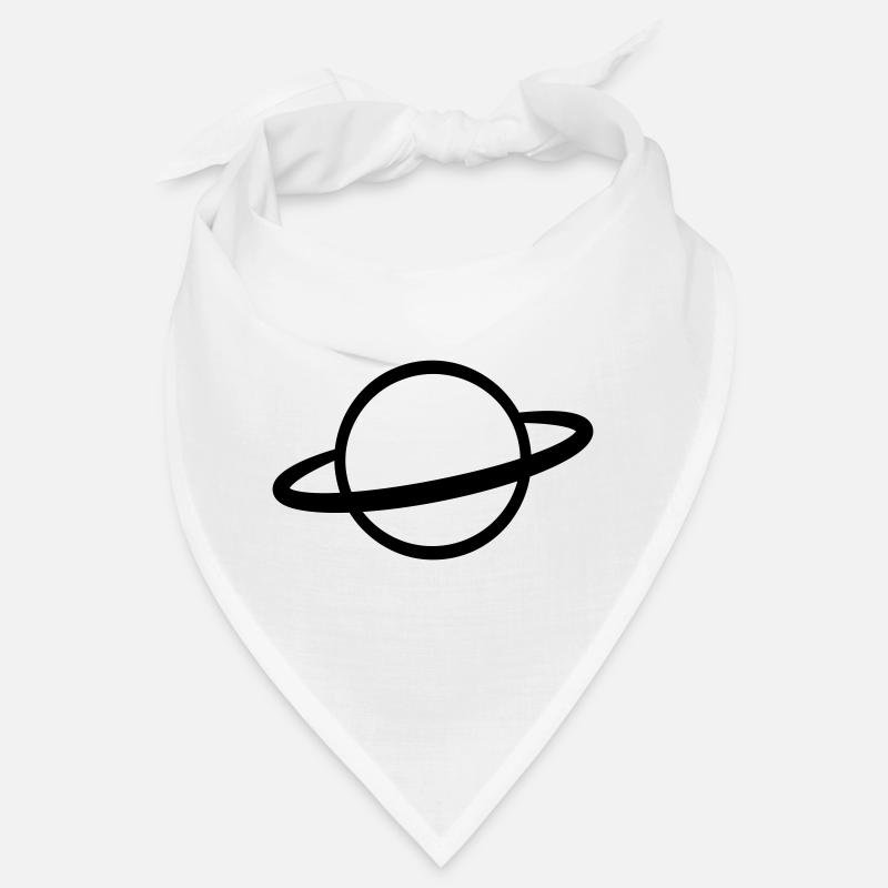 Planet mit Ring Symbol Umriss Bandana