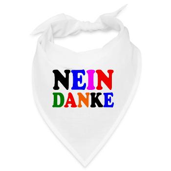 Nein danke - Bandana - Weiß - Vorne