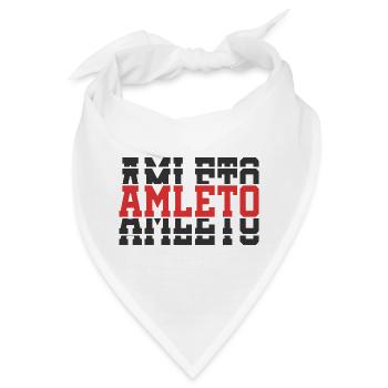 T-Shirt Amleto T-Shirt Geschenkidee gestapelter Text - Bandana - Weiß - Vorne