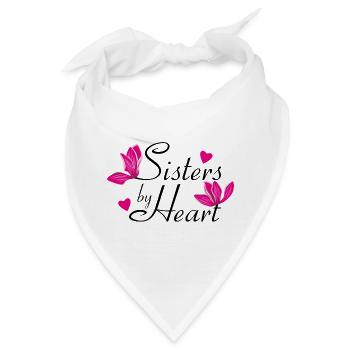Schwestern im Herzen - Bandana - Weiß - Vorne