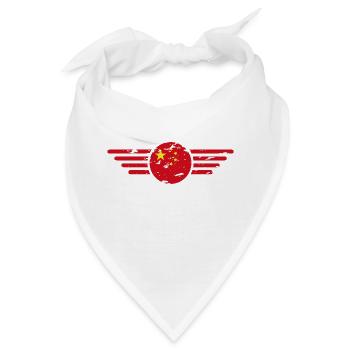 Ich liebe China, Eleganz Stil Design T-Shirt - Bandana - Weiß - Vorne