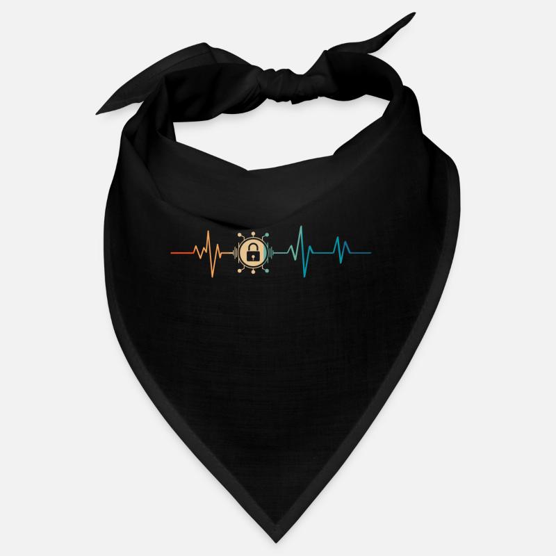 Retro Heartbeat Cyber Security Bandana