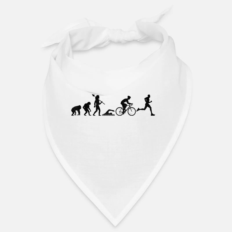 Evolution Triathlon Laufrad Schwimmen Triathlet Triat - Bandana - Weiß
