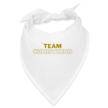 Team Christkind - Gold Design - Bandana - Weiß - Vorne