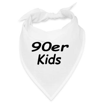 90er Kids - Bandana - Weiß - Vorne