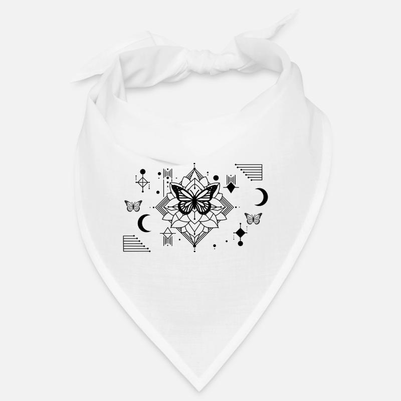 Geometric Butterfly Silhouettes Bandana