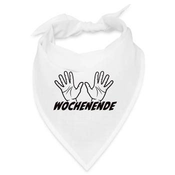 Wochenende - Bandana - Weiß - Vorne