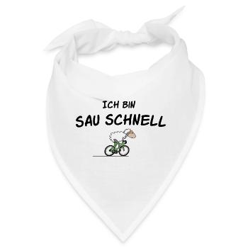 Radsport Schaf - Bandana - Weiß - Vorne