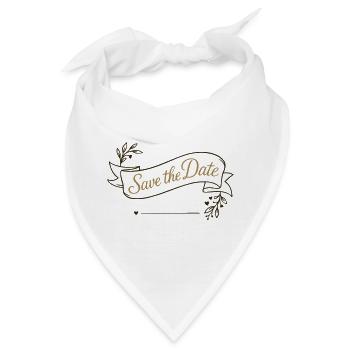 Save the Date Banner – Hochzeit 2025 - Bandana - Weiß - Vorne