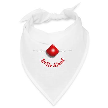Clownsnase – Kölle Alaaf - Bandana - Weiß - Vorne