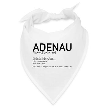 Adenau [Bedeutung] - Bandana - Weiß - Vorne