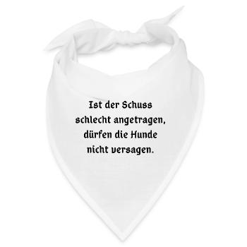 Abstrakte Farbexplosion auf Leinwand - Bandana - Weiß - Vorne