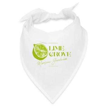 Lime Grove Mexikanisches Güte-Logo - Bandana - Weiß - Vorne