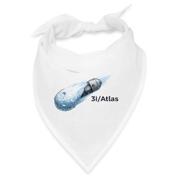 Kometenflug durch den Weltraum - Bandana - Weiß - Vorne