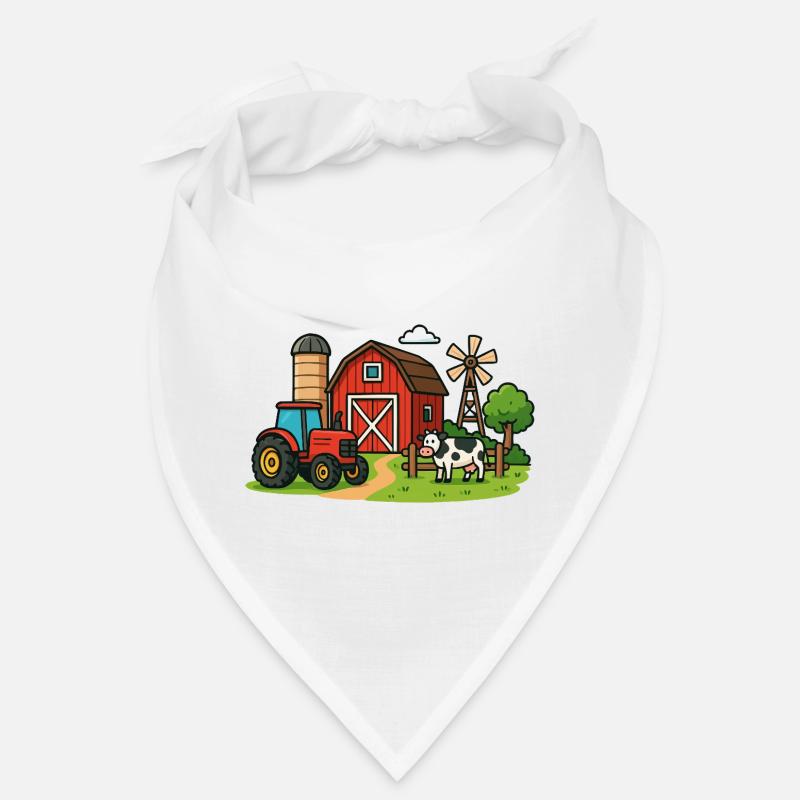 Rural Farm Scenery Bandana