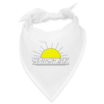 Sunshine - Bandana - Weiß - Vorne