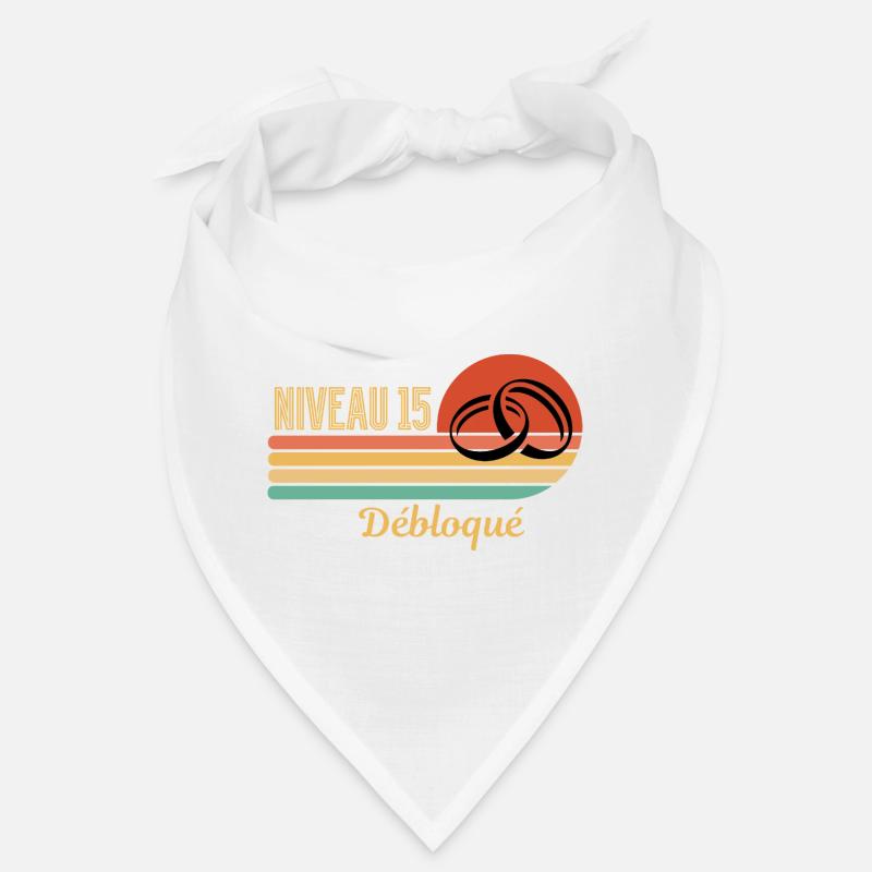Niveau 15 débloqué design rétro graphique Bandana
