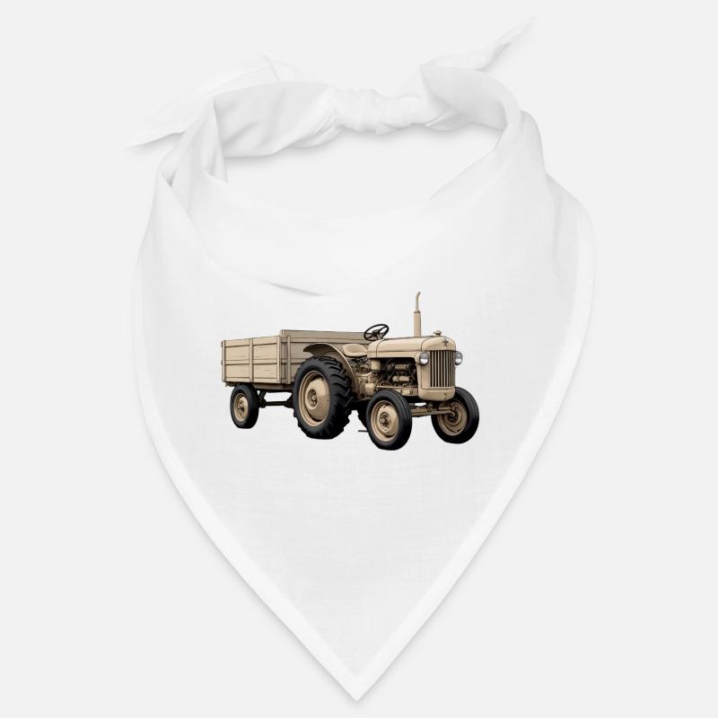 Vintage Tractor Field Work Bandana