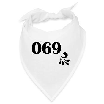 Frankfurt 069 Design by Bembeltown für Frankfurter - Bandana - Weiß - Vorne