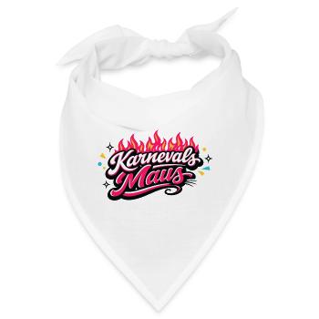 Karnevalsmaus Köln - Kölner Karneval Design - Bandana - Weiß - Vorne