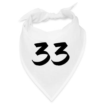33 - Bandana - Weiß - Vorne