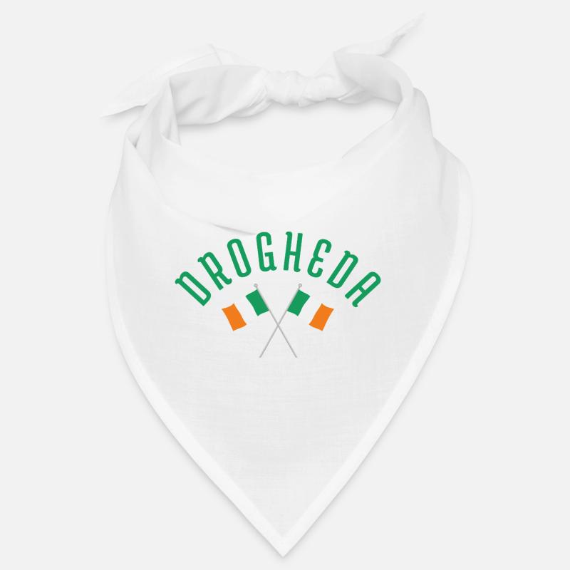 Drogheda Crossed Irish Flags Emblem Bandana