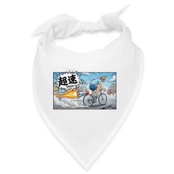 Hypervelocity-Radfahrer mit Raketenexplosion - Bandana - Weiß - Vorne