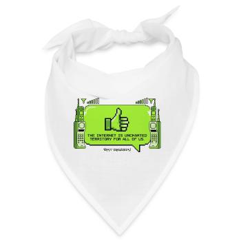 Das Internet Ist Neuland - Bandana - Weiß - Vorne