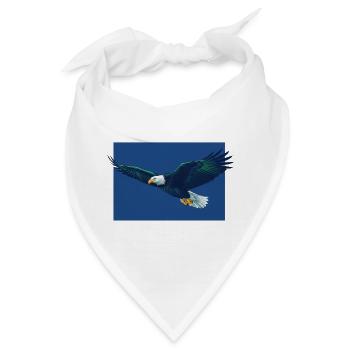 Adlerflug im blauen Himmel, Seattle, Seahawks - Bandana - Weiß - Vorne