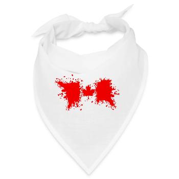 Kanada Flagge Farbsplash - Bandana - Weiß - Vorne