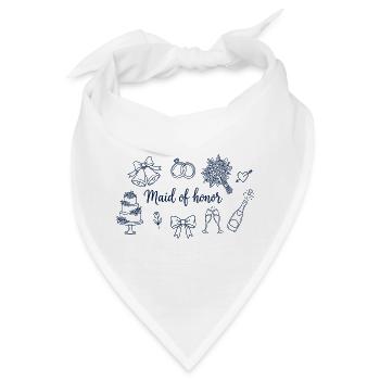Hochzeit der Brautjungfern - Bandana - Weiß - Vorne