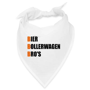 Männertag Bier Bollerwagen - Bandana - Weiß - Vorne