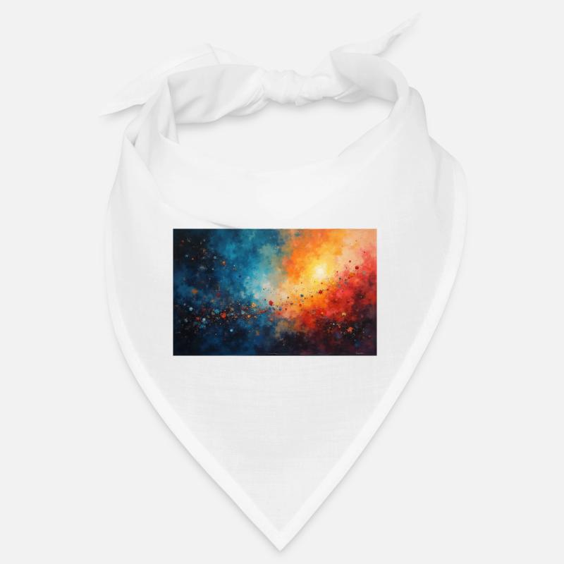 Cosmic Dawn Abstract Splash Bandana