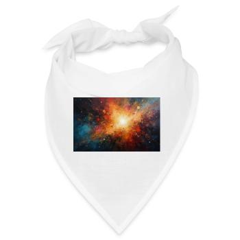 Kosmische Burst-Nebel-Explosion - Bandana - Weiß - Vorne