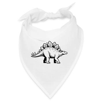 Stegosaurus - Bandana - Weiß - Vorne