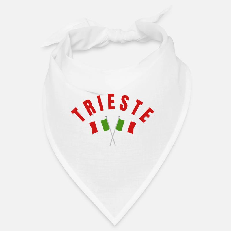 Trieste Italian Flags Cross Emblem Bandana