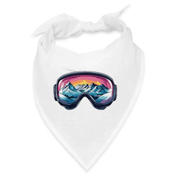 Skibrille Berge Ski - Bandana - Weiß - Vorne