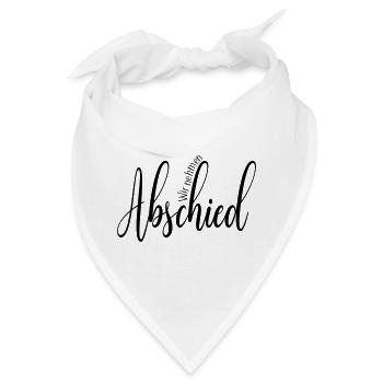 Trauer Abschied - Bandana - Weiß - Vorne