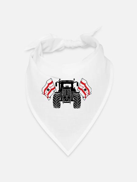 Drenthe_Tractor_Pride - Bandana - Weiß - Vorne
