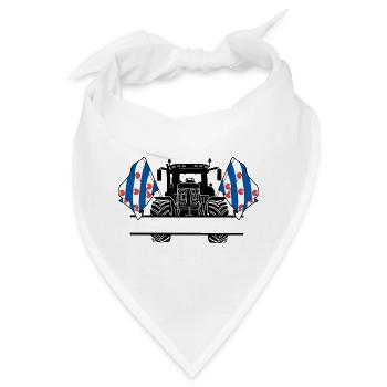 Friesland_Tractor_Custom_Edition - Bandana - Weiß - Vorne