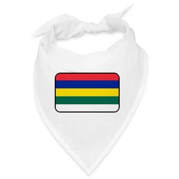 Terschelling-Flaggenlogo – Inselkleidung - Bandana - Weiß - Vorne